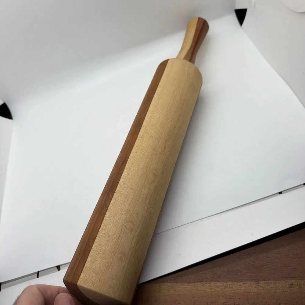 Handcrafted Segmented Hardwood Rolling Pin – Multi-Wood
